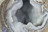 Crystal Filled Dugway Geode (Polished Half) #121721-1
